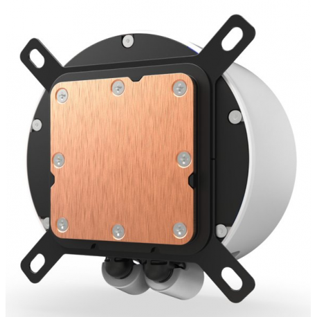 NZXT Kraken Elite 280 RGB - Processor liquid cooling system - with LCD display - (for: LGA1851, LGA1700, LGA1200, LGA115x Socket, AM5, AM4) - copper - 2 x 140 mm - matt white - 4