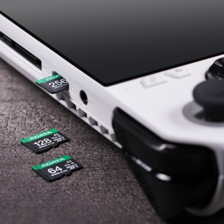 ADATA SPEED PLUS - Flash memory card (SD adapter included) - 64 GB - A2 / Video Class V30 / UHS-I U3 / Class10 - SDXC UHS-I - 7