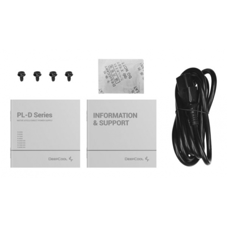 Deepcool PL550D - Power supply (internal) - ATX12V 3.1 /  EPS12V - 80 PLUS Bronze - Cybenetics Silver - AC 100-240 V - 550 Watt - active PFC - Europe - black - 2