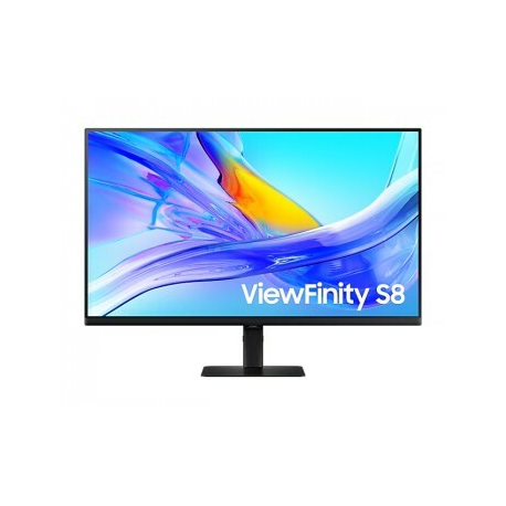 Samsung ViewFinity S8 S32D804UEU - S80UD Series - LED monitor - USB - 32" - 3840 x 2160 4K UHD (2160p) @ 60 Hz - VA - 350 cd / m² - 3000:1 - HDR10 - 5 ms - HDMI, DisplayPort, USB-C - black - 0