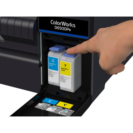 Epson ColorWorks CW-D6500Pe - Label printer - colour - ink-jet - Roll (21.6 cm) - 1200 x 1200 dpi - up to 85 mm / sec (mono)  /  up to 85 mm / sec (colour) - cutter - 11