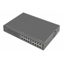 DIGITUS - PoE injector (rack-mountable  /  external) - 8-port Gigabit Ethernet, 802.3bt - AC 100-240 V - 250 Watt - output connectors: 8 - 1U