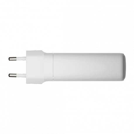 dbramante1928 re-charge - Power adapter - 140 Watt - Power Delivery 3.1 - 3 output connectors (24 pin USB-C, USB) - white - Europe - 5