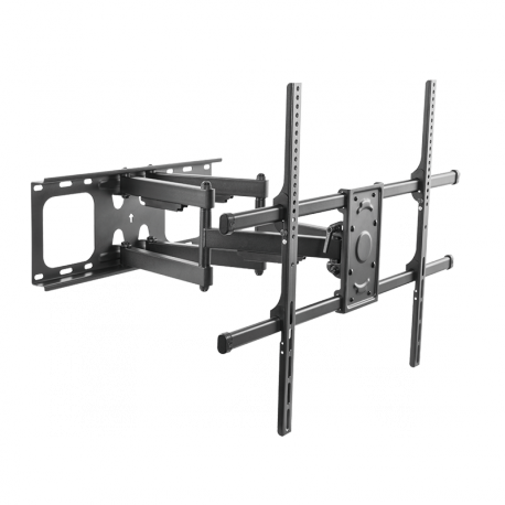 LogiLink - Mounting kit - for curved  /  flat panel - swivel, 75kg max - steel - black - screen size: 50"-90" - wall-mountable - 0