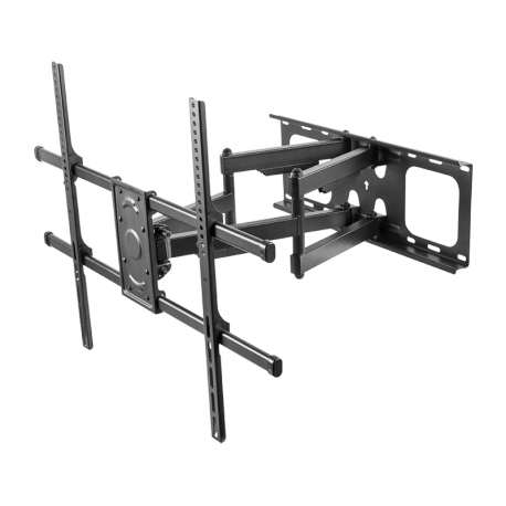 LogiLink - Mounting kit - for curved  /  flat panel - swivel, 75kg max - steel - black - screen size: 50"-90" - wall-mountable - 3