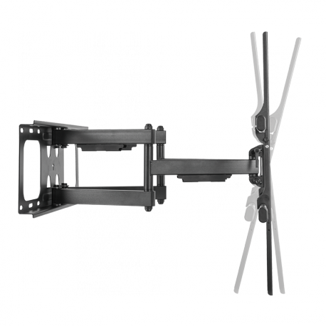 LogiLink - Mounting kit - for curved  /  flat panel - swivel, 75kg max - steel - black - screen size: 50"-90" - wall-mountable - 4