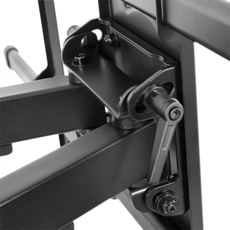 LogiLink - Mounting kit - for curved  /  flat panel - swivel, 75kg max - steel - black - screen size: 50"-90" - wall-mountable - 5