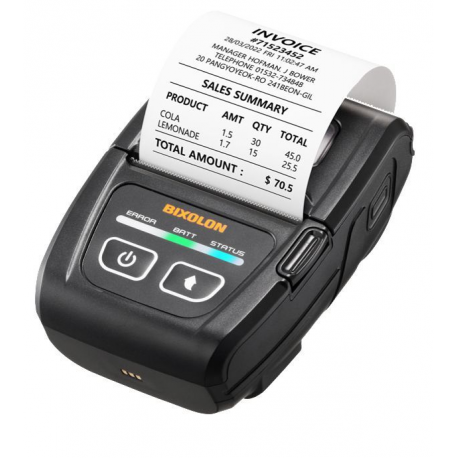 BIXOLON SPP-C200 - Receipt printer - direct thermal - Roll (5.8 cm) - 203 dpi - up to 80 mm / sec - USB 2.0, Bluetooth 5.0 LE - 0