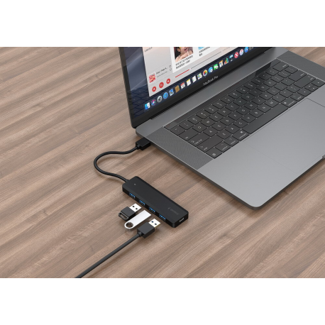 Gembird UHB-U3P4P-02 - Hub - 4 x USB 3.1 Gen 1 - desktop - 2