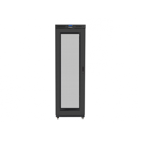 Lanberg - Rack cabinet - with 4 cooling fans, display - black, RAL 9004 - 47U - 19" - 2