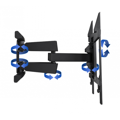 B-TECH BT8228 - Mounting kit (wall mount, dual cantilever arm) - heavy-duty - for flat panel - black - screen size: 65"-120" - 1