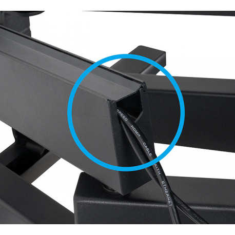 B-TECH BT8228 - Mounting kit (wall mount, dual cantilever arm) - heavy-duty - for flat panel - black - screen size: 65"-120" - 3