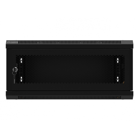 Lanberg - Rack cabinet - wall mountable - black, RAL 9004 - 4U - 19" - 6