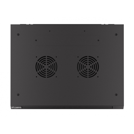 Lanberg WF01 Series - Rack cabinet - 600 x 450, with perforated door, flat pack - wall mountable - black, RAL 9004 - 9U - 19" - 9