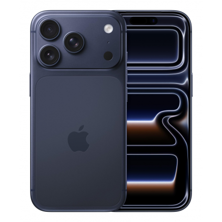 Apple iPhone 17 Pro - 5G smartphone - dual-SIM  /  Internal Memory 1 TB - OLED display - 6.3" - 2622 x 1206 pixels (120 Hz) - 3x rear cameras 48 MP, 48 MP, 48 MP - front camera 18 Megapixel - deep blue - 0