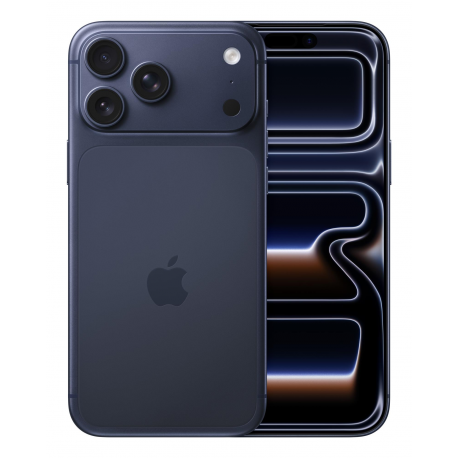 Apple iPhone 17 Pro Max - 5G smartphone - dual-SIM  /  Internal Memory 256 GB - OLED display - 6.9" - 2868 x 1320 pixels (120 Hz) - 3x rear cameras 48 MP, 48 MP, 48 MP - front camera 18 Megapixel - deep blue - 0