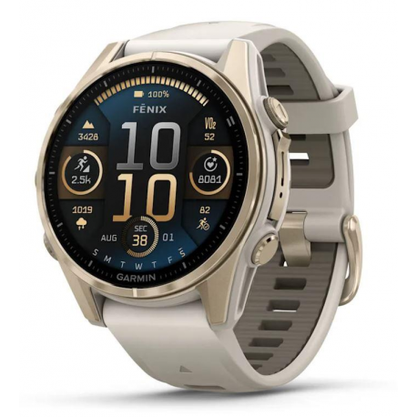 SMARTWATCH FENIX 8 SAPPHIRE/SOFT GOLD 010-02903-11 GARMIN - 0