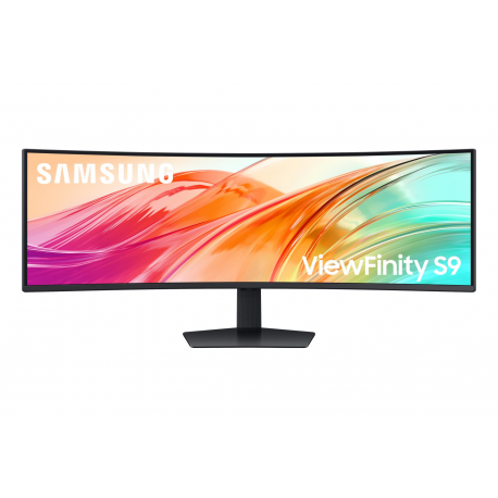 Samsung ViewFinity S9 S49F950UAU - S95UF Series - LED monitor - curved - USB - 49" - 5120 x 1440 Dual Quad HD @ 120 Hz - VA - 350 cd/m² - 3000:1 - DisplayHDR 400 - 5 ms - 2xHDMI, DisplayPort, USB-C - speakers - black - 0
