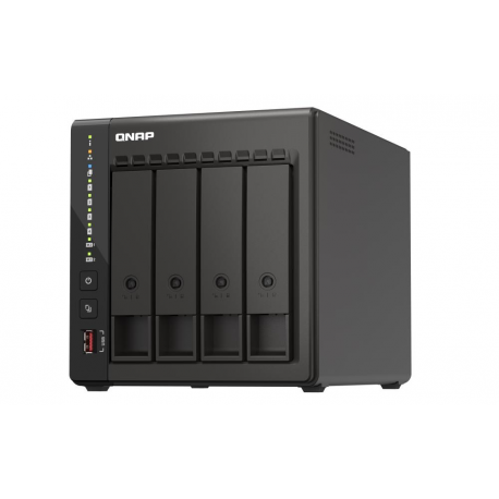 QNAP TS-453E - NAS server - 4 bays - SATA 6Gb/s - RAID 0, 1, 5, 6, 10, 50, JBOD, 60 - RAM 4 GB - 2.5 Gigabit Ethernet - iSCSI support - 0