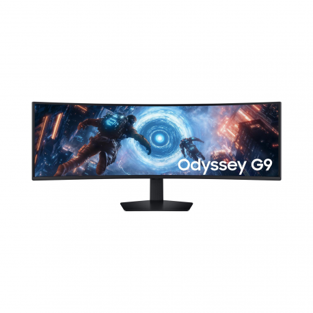 Samsung Odyssey G9 S49FG910EU - G91F Series - LED monitor - gaming - curved - 49" - 5120 x 1440 Dual Quad HD @ 144 Hz - VA - 350 cd / m² - 2500:1 - DisplayHDR 600 - 1 ms - 2xHDMI, DisplayPort - black - 0