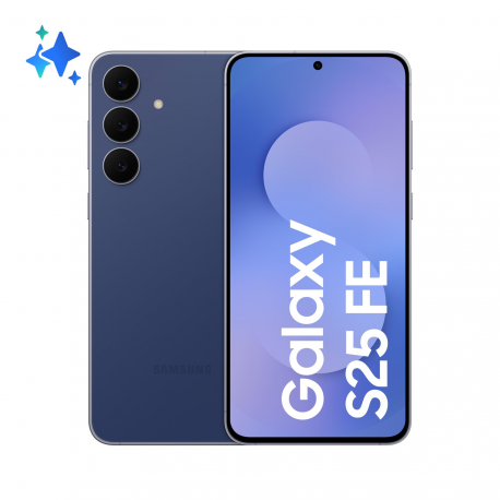 Samsung Galaxy S25 FE - 5G smartphone - dual-SIM - RAM 8 GB / Internal Memory 256 GB - OLED display - 6.7" - 2340 x 1080 pixels (120 Hz) - 3x rear cameras 50 MP, 12 MP, 8 MP - front camera 12 MP - navy - 0