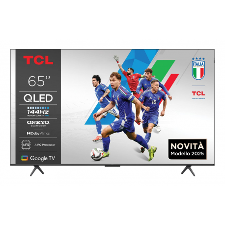 TCL 65P8K - 65" Diagonal Class (64.5" viewable) - P8K Series LED-backlit LCD TV - QLED - Smart TV - Google TV - 4K UHD (2160p) 3840 x 2160 - HDR - Quantum Dot - brushed aluminum - 0
