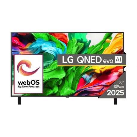 LG 55QNED85A3C - 55" Diagonal Class QNED85 Series LED-backlit LCD TV - QNED evo AI - Smart TV - webOS - 4K UHD (2160p) 3840 x 2160 - HDR - Mini-LED - 0