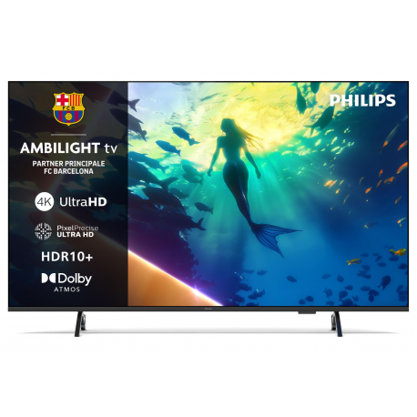 Philips 50PUS8010 - 50" Diagonal Class LED-backlit LCD TV - Smart TV - TITAN OS - 4K UHD (2160p) 3840 x 2160 - HDR - matte black - 0