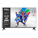 TCL 40V5C - 40" Diagonal Class (39.5" viewable) - V5C Series LED-backlit LCD TV - QLED - Smart TV - Android TV - 1080p 1920 x 1080 - HDR - brushed metal