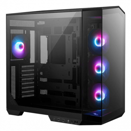 MSI MAG PANO 100R PZ - Mid tower - ATX - windowed side panel (tempered glass) - no power supply (ATX) - USB / Audio / Mic - 0