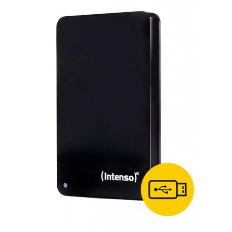 Intenso Bonuspack - Hard drive - 2 TB - external (portable) - 2.5" - USB 3.2 Gen 1 - 5400 rpm - buffer: 8 MB - black - with 64 GB USB flash drive - 0