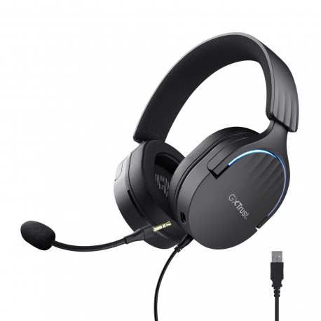 Trust GXT 490 Fayzo - Headset - full size - wired - USB - black - 0