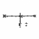 Gembird MA-D3-01 - Mounting kit (desk clamp mount, 2 adjustable arms) - for 3 monitors - plastic, aluminium, steel - fine texture black - screen size: 17"-27"