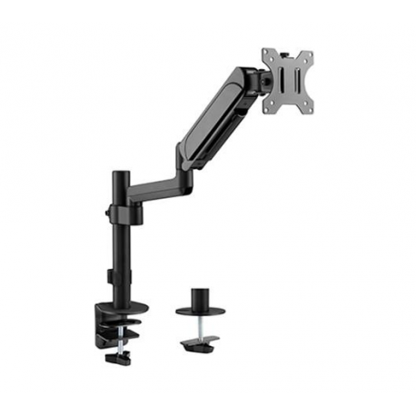 Gembird MA-DA1P-01 - Mounting kit (desk clamp mount) - adjustable arm - for LCD display - up to 9 kg - plastic, aluminium, steel - fine texture black - screen size: 17"-32" - 0
