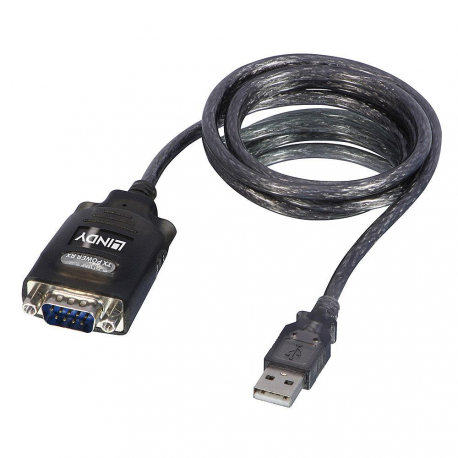Lindy USB RS232 Converter w/ COM Port Retention - Serial adapter - USB - RS-232 - 0