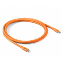 Club 3D - USB cable - 24 pin USB-C (M) to 24 pin USB-C (M) - USB4 - 2 m - 4K60Hz support, up to 240W power delivery support, up to 20 Gbps data transfer rate, Fast Power Charging (240W), E-marker - orange