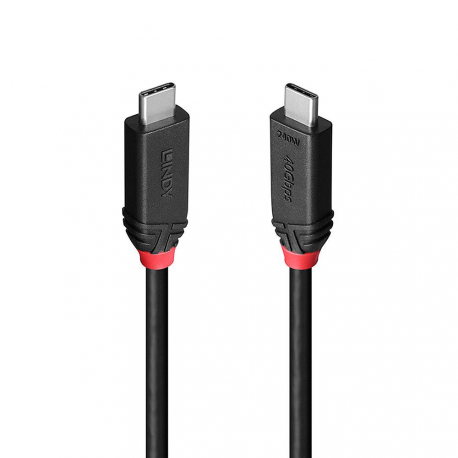 CABLE USB4 240W TYPE C 1M/BLACK LINE 37001 LINDY - 0