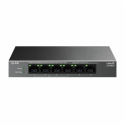 TP-Link LiteWave LS106LP V1 - Switch - 4 x 10 / 100 (PoE) + 2 x 10 / 100 - desktop, wall-mountable - PoE (41 W)