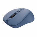 Trust Mydo - Mouse - silent - right and left-handed - optical - 4 buttons - wireless - 2.4 GHz - USB wireless receiver - blue