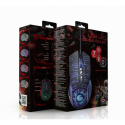 Gembird MUSG-RGB-01 - Mouse - ergonomic - right-handed - 7 buttons - wired - USB 2.0 - black - giftbox with transparent window