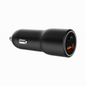 Gembird - Car power adapter - 38 Watt - 3 A - PD, QC 3.0 - 2 output connectors (USB, 24 pin USB-C) - black