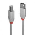 Lindy Anthra Line - USB cable - USB (M) to USB Type B (M) - USB 2.0 - 2 m - round - grey