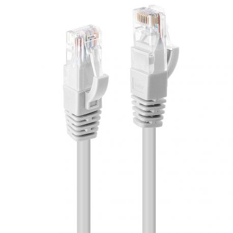 Lindy - Patch cable - RJ-45 (M) to RJ-45 (M) - 50 cm - UTP - CAT 6 - molded, snagless - white - 0