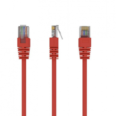 Gembird - Patch cable - RJ-45 (M) to RJ-45 (M) - 1.5 m - UTP - CAT 5e - molded, snagless - red - 0