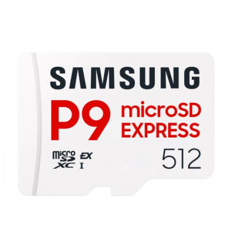 Samsung P9 Express MB-MK512T - Flash memory card - 512 GB - A1 / Video Class V30 / UHS-I U3 - microSDXC Express - 0