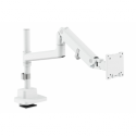 DIGITUS - Mounting kit (monitor mount) - for curved  /  flat panel - 27 Kg - steel, aluminium, plastic - white - screen size: up to 57" - desk-mountable