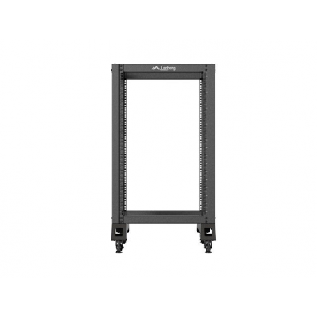 Lanberg - Rack open frame - 600x800 mm - RAL 9004 - 18U - 19" - 2