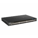 D-Link DGS 1520-52MP - Switch - L3 - smart - 44 x 10 / 100 / 1000 (PoE+) + 4 x 2.5GBase-T (PoE+) + 2 x 10 Gigabit Ethernet + 2 x 10 Gigabit SFP+ - rack-mountable - PoE+ (370 W)