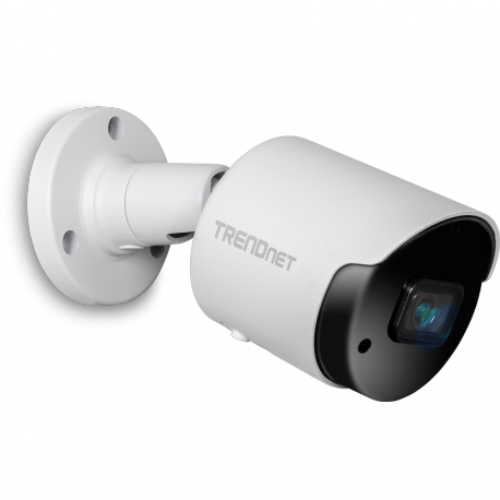TRENDnet TV-IP1514PI - Network surveillance camera - bullet - outdoor, indoor - weatherproof - colour (Day&Night) - 5 MP - 2592 x 1920 - fixed focal - audio - LAN 10 / 100 - MJPEG, H.264, H.265 - DC 12 V  /  PoE - TAA Compliant - 4