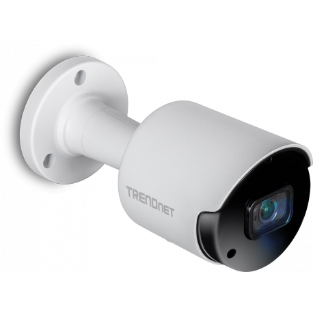 TRENDnet TV-IP1514PI - Network surveillance camera - bullet - outdoor, indoor - weatherproof - colour (Day&Night) - 5 MP - 2592 x 1920 - fixed focal - audio - LAN 10 / 100 - MJPEG, H.264, H.265 - DC 12 V  /  PoE - TAA Compliant - 6